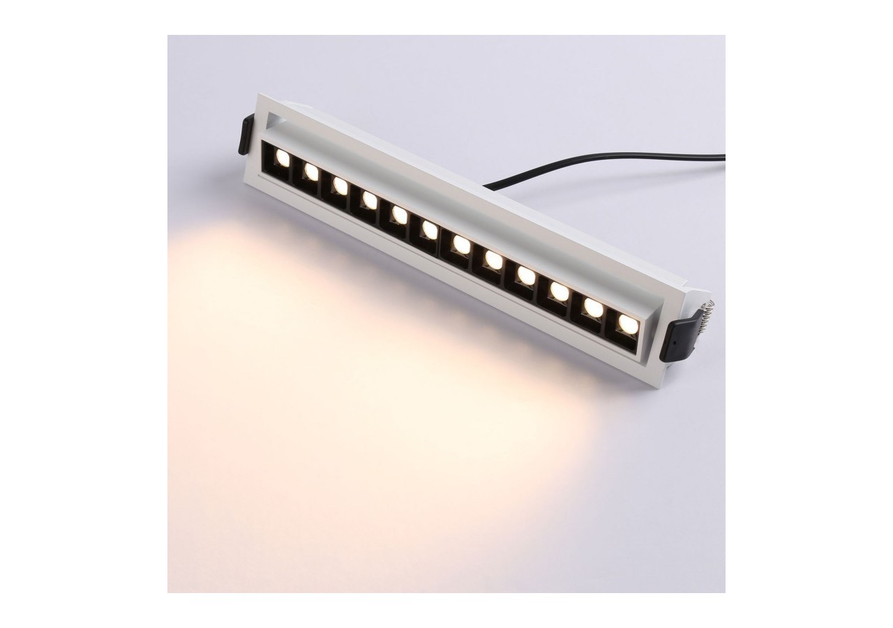 Spot LED encastré linéaire 20W-Orientable-UGR18-IRC90-Puce OSRAM-2800K - B1216-B-BC - Barcelona LED