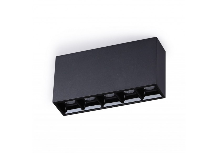 Spot LED linéaire de surface noir-10W-UGR18-IRC90-Puce OSRAM - B1324-N-BN - Barcelona LED