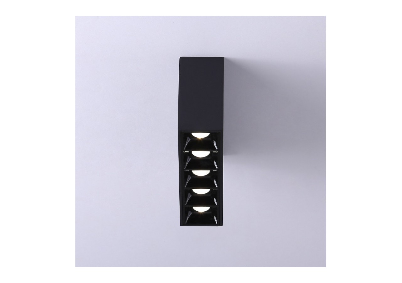 Spot LED linéaire de surface noir-10W-UGR18-IRC90-Puce OSRAM - B1324-N-BN - Barcelona LED