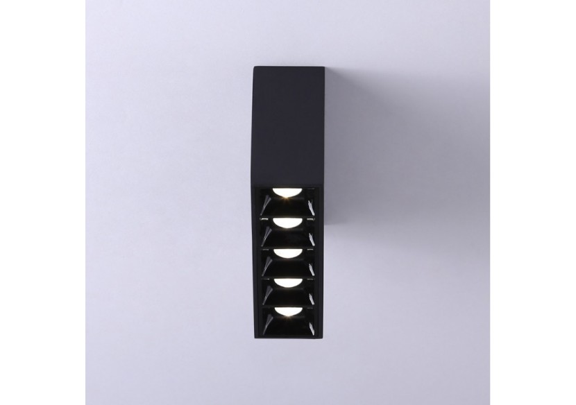 Spot LED linéaire de surface noir-10W-UGR18-IRC90-Puce OSRAM - B1324-N-BN - Barcelona LED