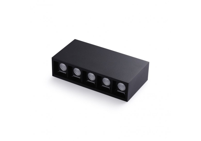 Spot LED linéaire de surface noir-10W-UGR18-IRC90-Puce OSRAM - B1324-N-BN - Barcelona LED