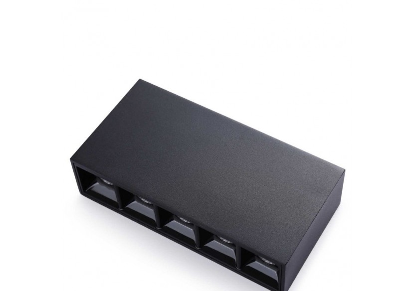 Spot LED linéaire de surface noir-10W-UGR18-IRC90-Puce OSRAM - B1324-N-BN - Barcelona LED