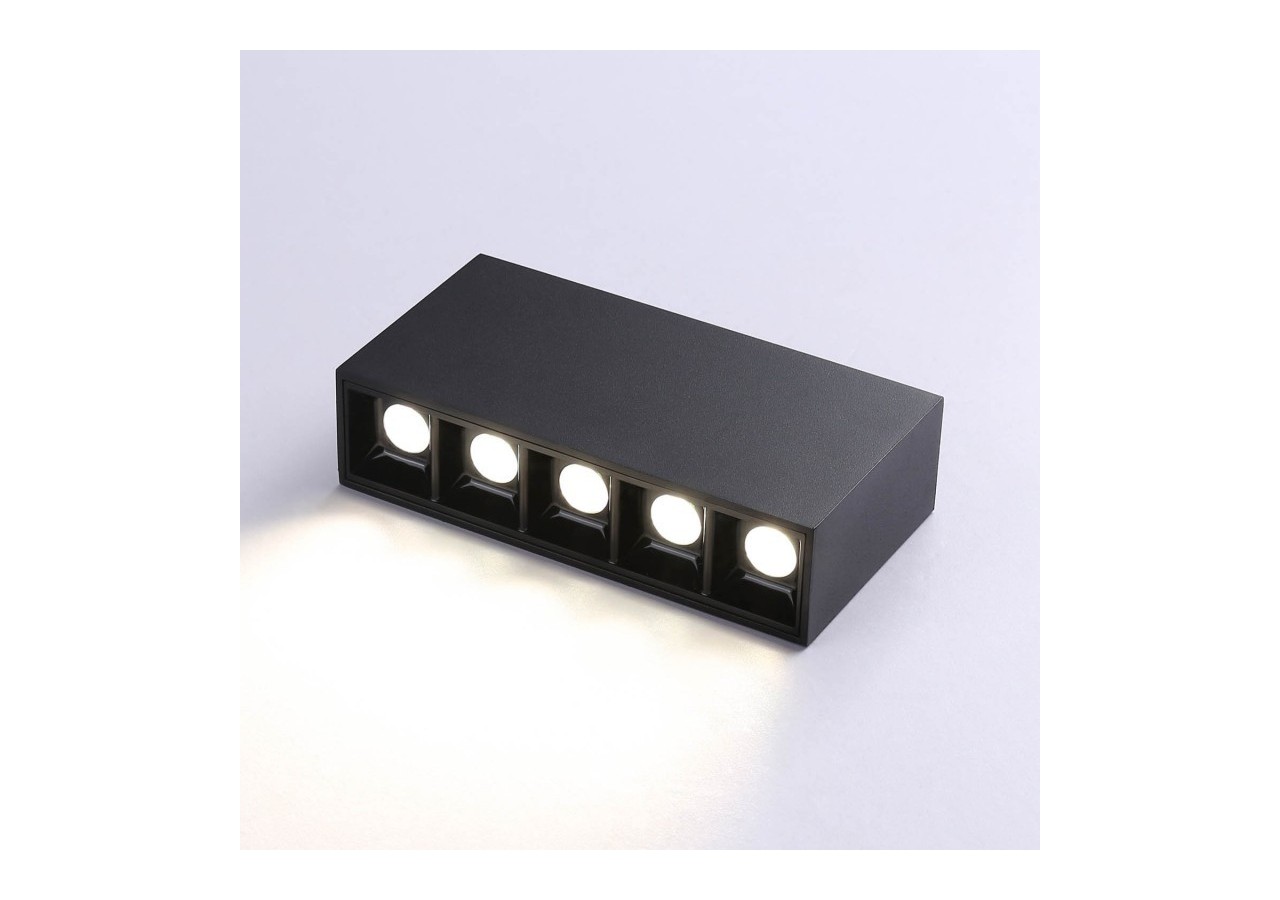 Spot LED linéaire de surface noir-10W-UGR18-IRC90-Puce OSRAM - B1324-N-BN - Barcelona LED