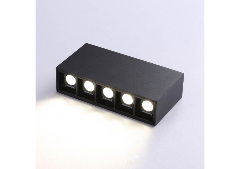 Spot LED linéaire de surface noir-10W-UGR18-IRC90-Puce OSRAM - B1324-N-BN - Barcelona LED