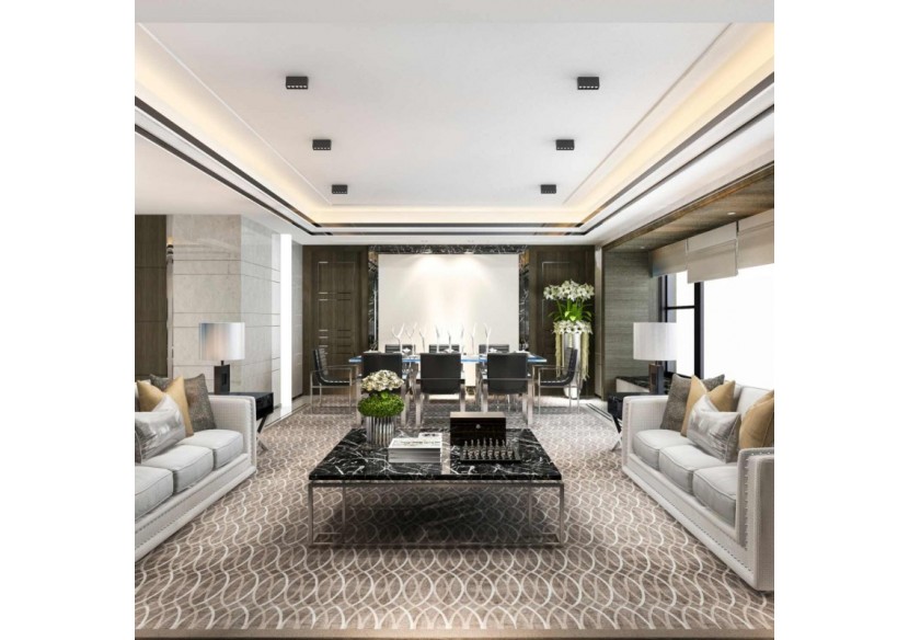 Spot LED linéaire de surface noir-10W-UGR18-IRC90-Puce OSRAM - B1324-N-BN - Barcelona LED