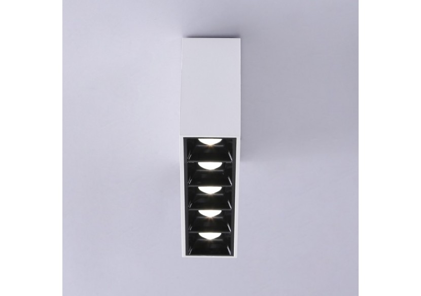 Spot LED linéaire de surface blanc-10W-UGR18-IRC90-Puce OSRAM - B1324-B-BN - Barcelona LED