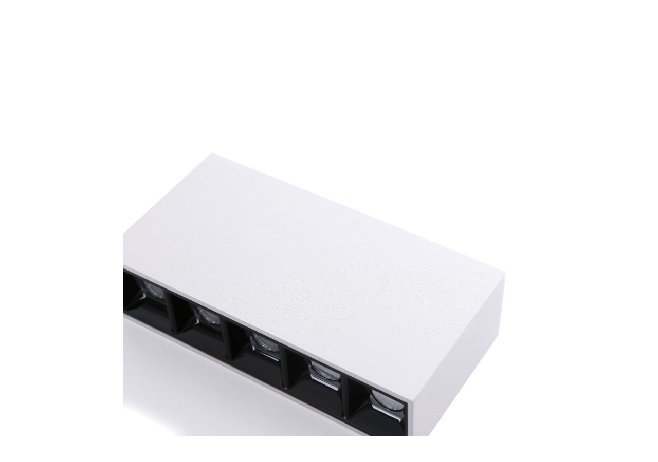 Spot LED linéaire de surface blanc-10W-UGR18-IRC90-Puce OSRAM - B1324-B-BN - Barcelona LED