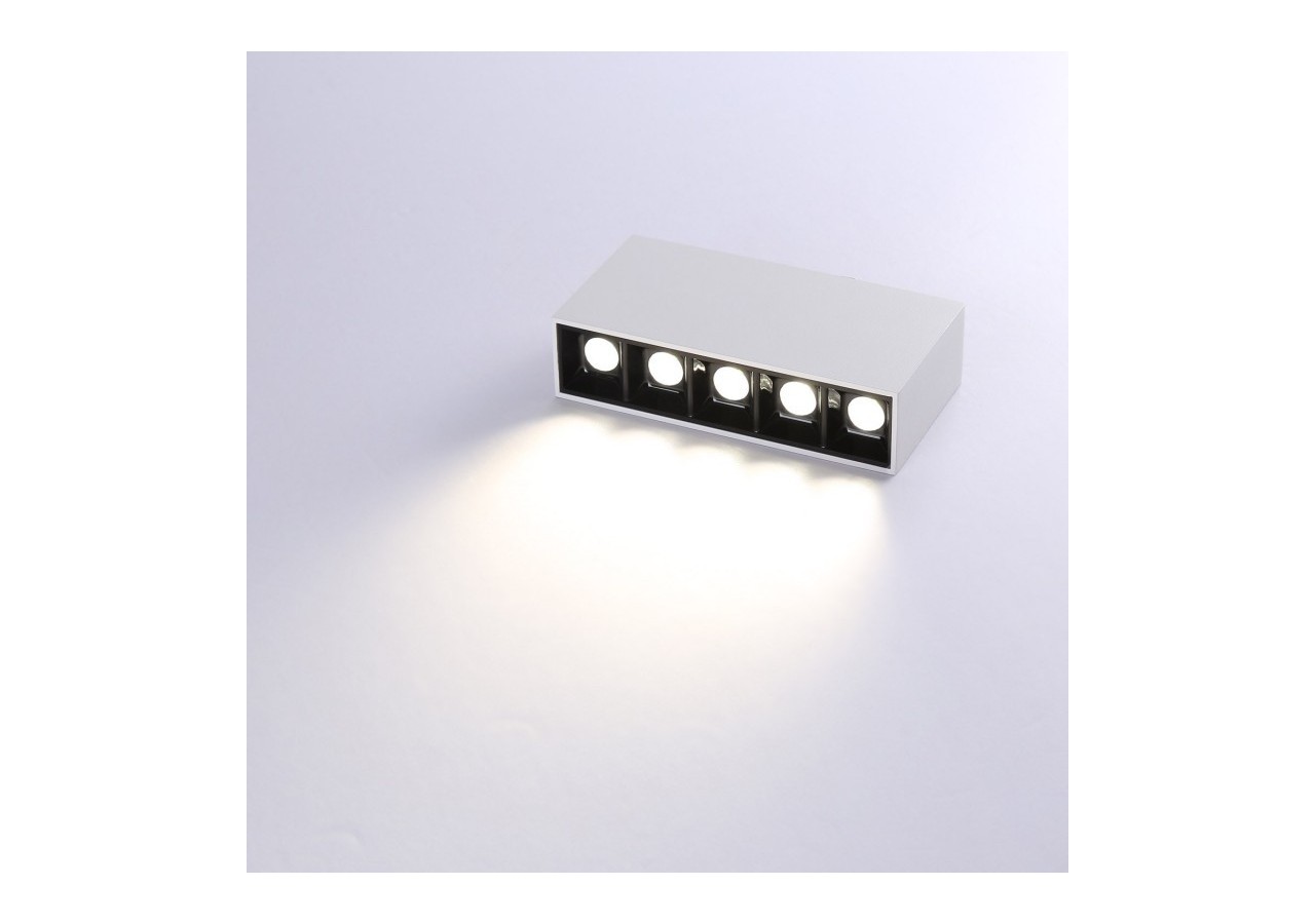 Spot LED linéaire de surface blanc-10W-UGR18-IRC90-Puce OSRAM - B1324-B-BN - Barcelona LED