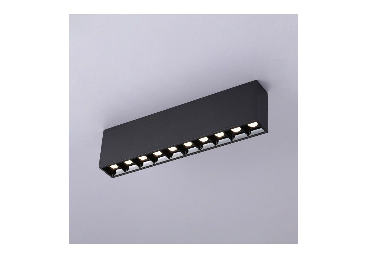 Spot LED linéaire de surface noir-20W-UGR18-IRC90-OSRAM Chip - B1325-N-BN - Barcelona LED