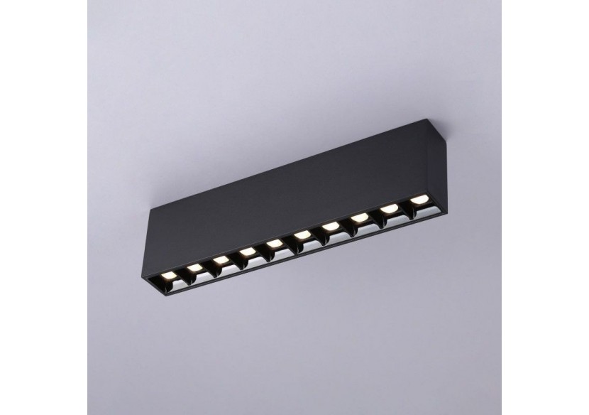 Spot LED linéaire de surface noir-20W-UGR18-IRC90-OSRAM Chip - B1325-N-BN - Barcelona LED