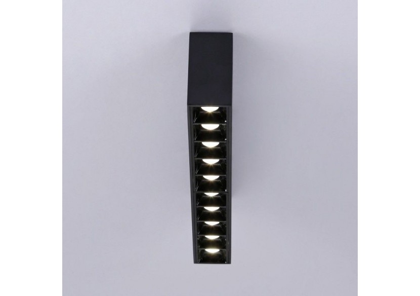 Spot LED linéaire de surface noir-20W-UGR18-IRC90-OSRAM Chip - B1325-N-BN - Barcelona LED