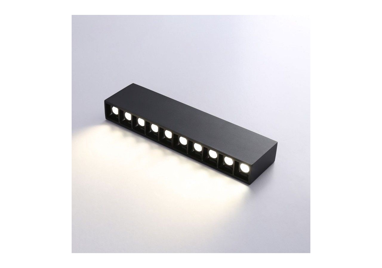 Spot LED linéaire de surface noir-20W-UGR18-IRC90-OSRAM Chip - B1325-N-BN - Barcelona LED