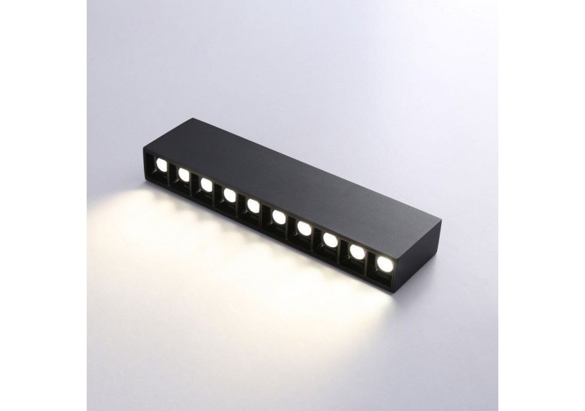 Spot LED linéaire de surface noir-20W-UGR18-IRC90-OSRAM Chip - B1325-N-BN - Barcelona LED