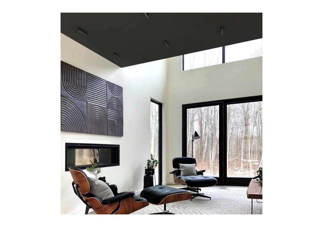 Spot LED linéaire de surface noir-20W-UGR18-IRC90-OSRAM Chip - B1325-N-BN - Barcelona LED