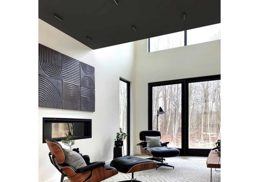 Spot LED linéaire de surface noir-20W-UGR18-IRC90-OSRAM Chip - B1325-N-BN - Barcelona LED