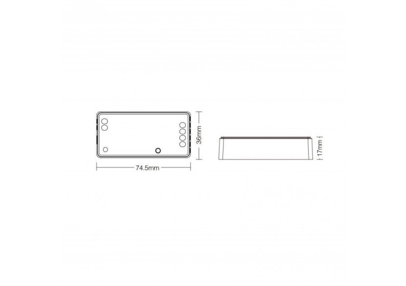 Contrôleur ruban LED 2 en 1 Monochrome-Double blanc-12/24V DC-2.4G-WiFi-MiBoxer-FUT035W+ - FUT035W+ - Barcelona LED