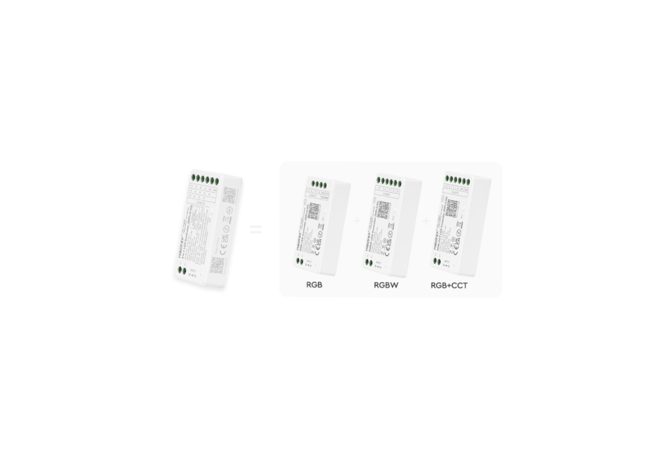 Contrôleur ruban LED 3 en 1 RGB-RGBW-RGB+CCT-WiFi+2.4G - FUT037W+ - Barcelona LED