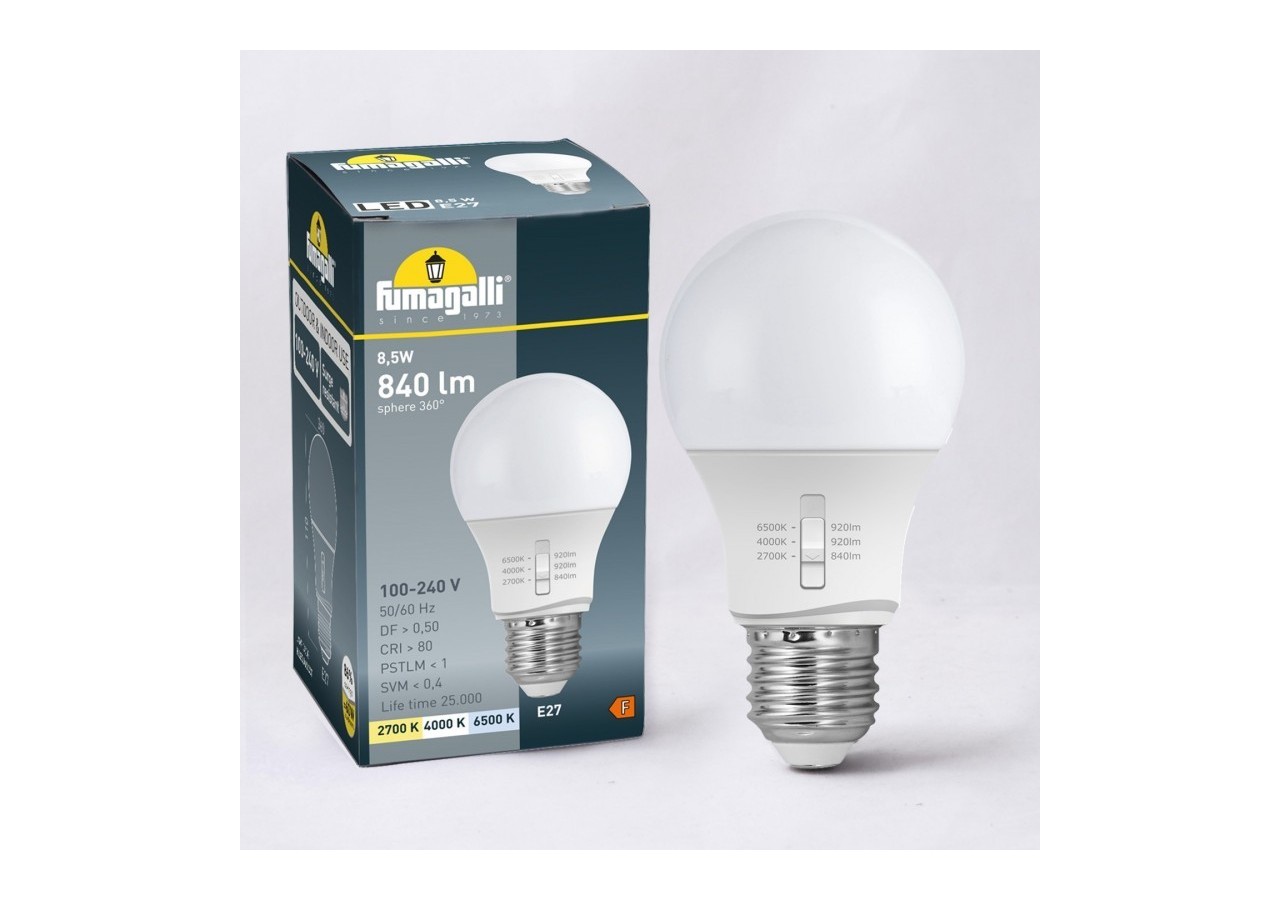 Ampoule LED E27 A60-8,5W-CCT-Fumagalli - H.LED.A60.CCT - Barcelona LED