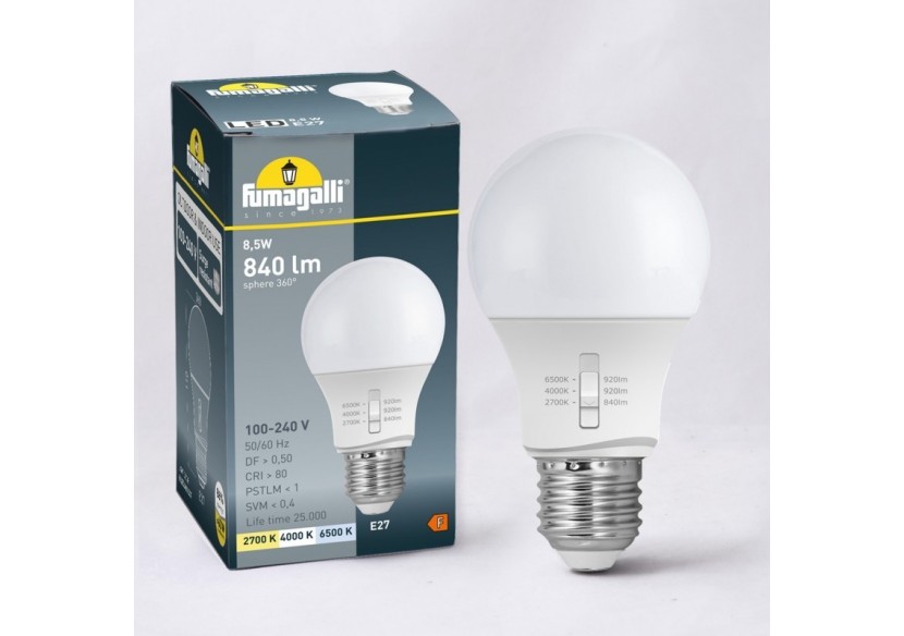 Ampoule LED E27 A60-11W-CCT-Fumagalli - H2.LED.A60.CCT - Barcelona LED