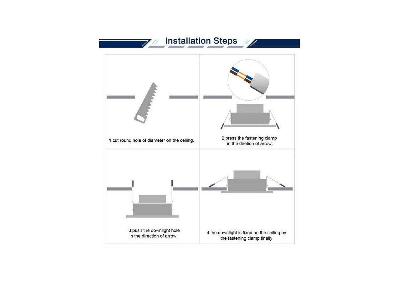 Pack x 3-Downlight LED étanche CCT-7W-IP44-Coupe diamètre 68-75mm - K1150CCT-3 - Barcelona LED