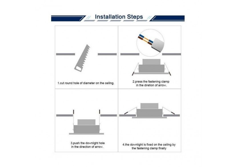 Pack x 3-Downlight LED étanche CCT-7W-IP44-Coupe diamètre 68-75mm - K1150CCT-3 - Barcelona LED