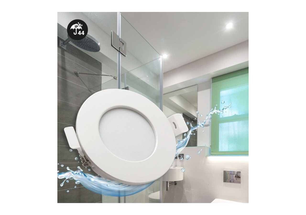 Pack x 3-Downlight LED étanche CCT-7W-IP44-Coupe diamètre 68-75mm - K1150CCT-3 - Barcelona LED