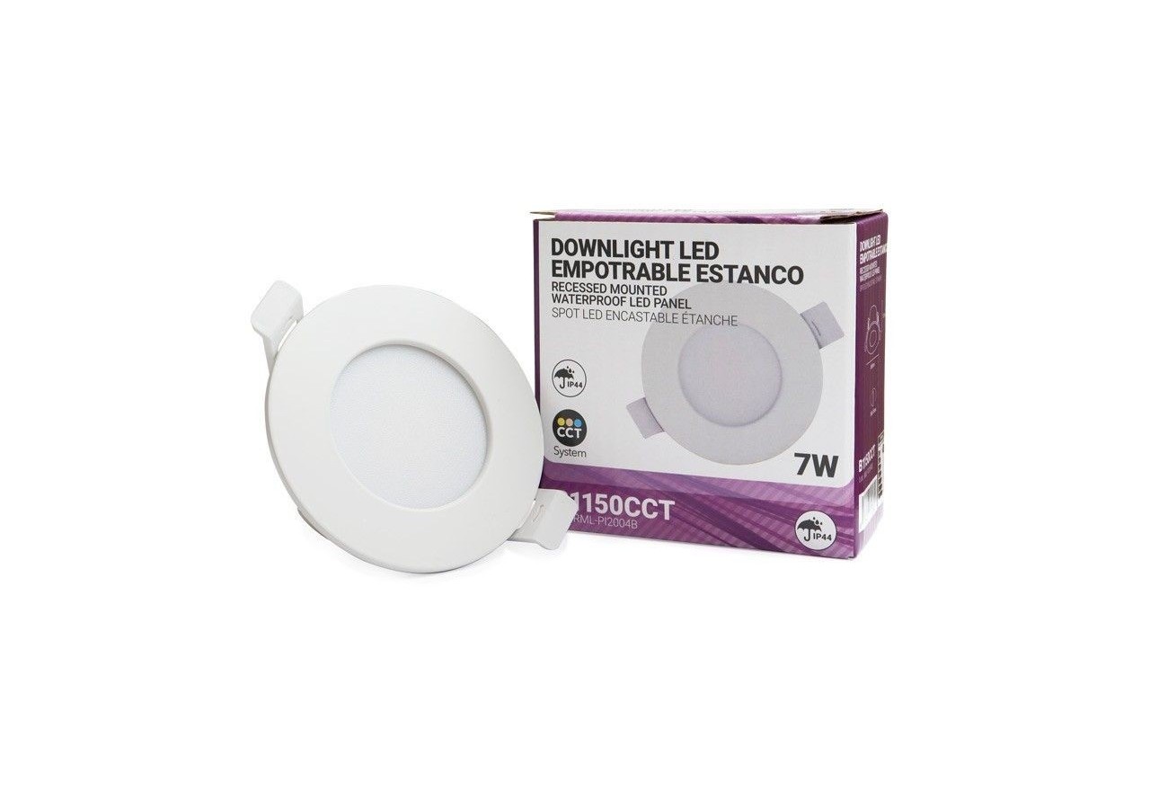 Pack x 3-Downlight LED étanche CCT-7W-IP44-Coupe diamètre 68-75mm - K1150CCT-3 - Barcelona LED