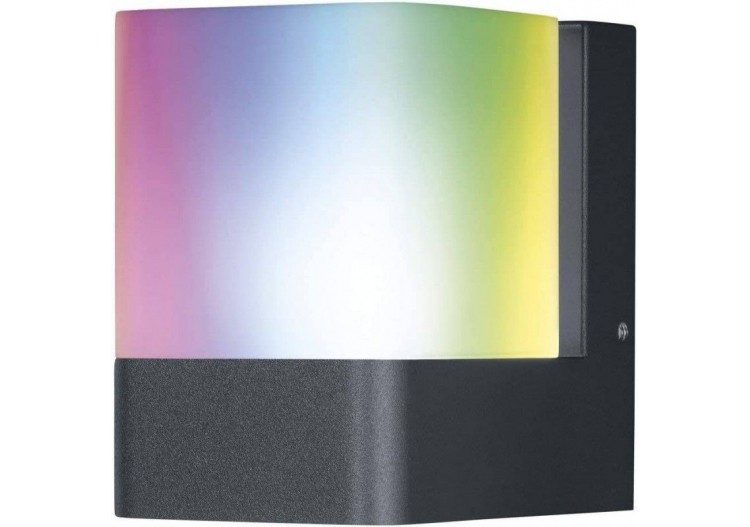 Applique murale extérieure SMART WiFi RGBW CUBE DG - O478114 - Barcelona LED