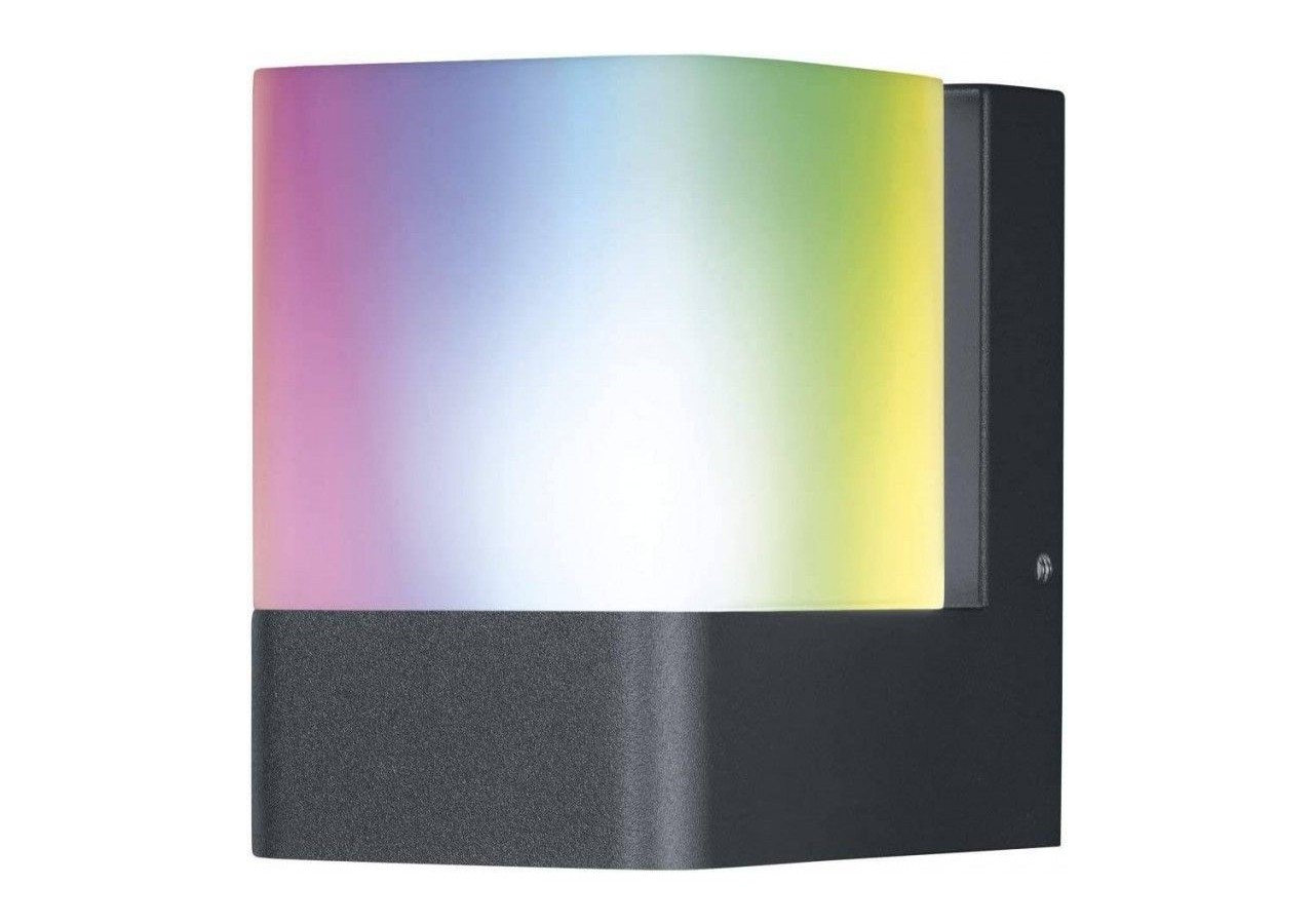Applique murale extérieure SMART WiFi RGBW CUBE DG - O478114 - Barcelona LED