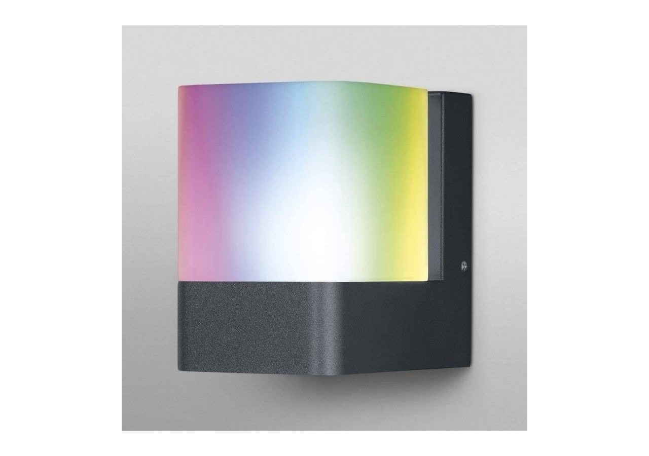 Applique murale extérieure SMART WiFi RGBW CUBE DG - O478114 - Barcelona LED