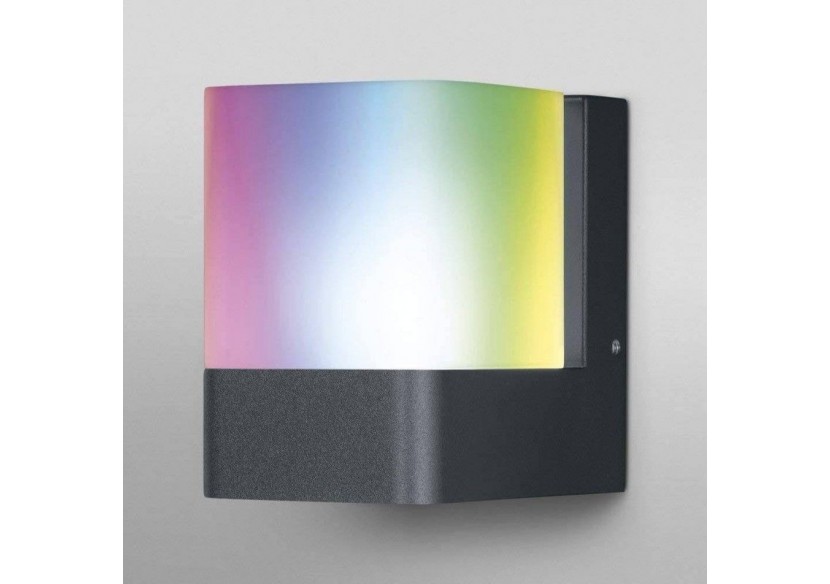 Applique murale extérieure SMART WiFi RGBW CUBE DG - O478114 - Barcelona LED