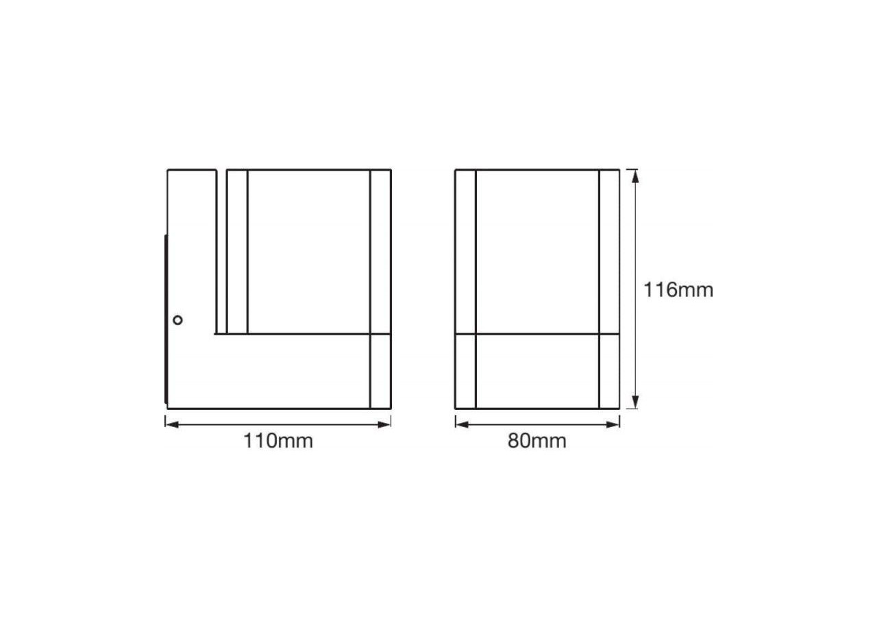 Applique murale extérieure SMART WiFi RGBW CUBE DG - O478114 - Barcelona LED