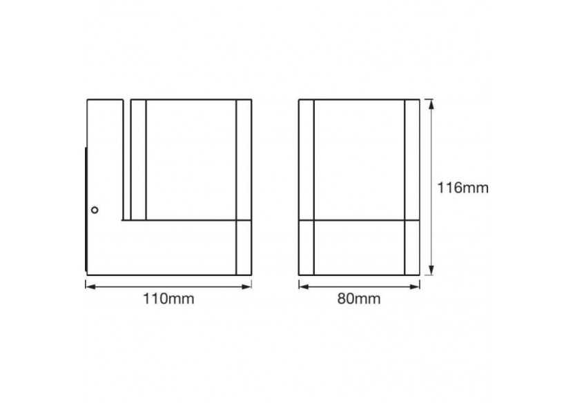 Applique murale extérieure SMART WiFi RGBW CUBE DG - O478114 - Barcelona LED