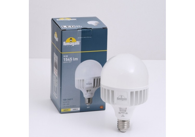 Ampoule LED E27 haute puissance -15W-CCT-Fumagalli-diamètre 100mm - H3.LED.HIP.CCT - Barcelona LED