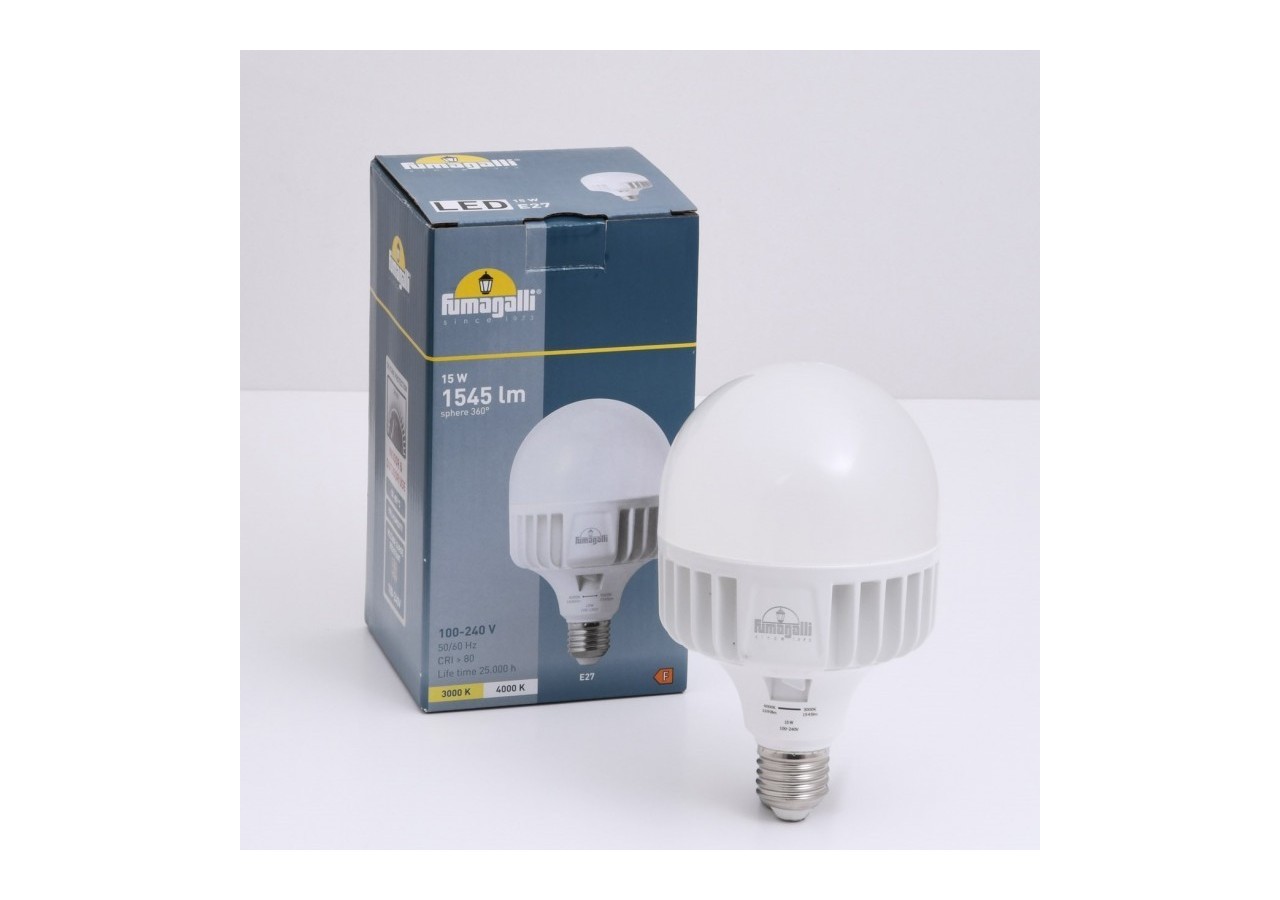 Ampoule LED E27 haute puissance -15W-CCT-Fumagalli-diamètre 100mm - H3.LED.HIP.CCT - Barcelona LED