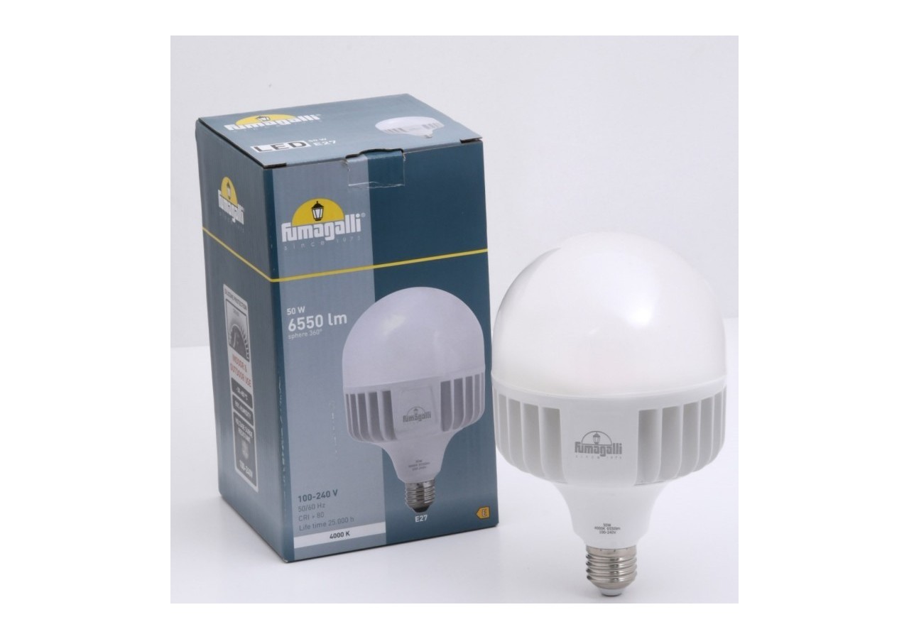 Ampoule LED E27 haute puissance-50W-Fumagalli-diamètre 118mm - H.LED.HIP.4K - Barcelona LED