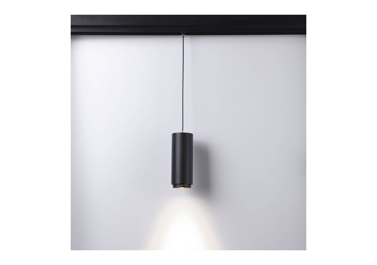 Spot suspendu LED sur rail magnétique avec ZOOM 15 degrés -60 degrés-48V-8W-UGR16-IRC 95 - LCM-8W-ZOOM-N-BC - Barcelona LED