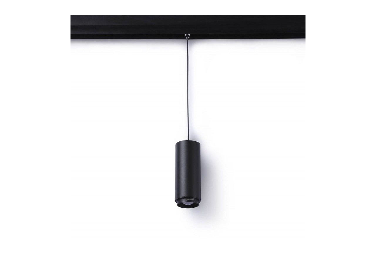 Spot suspendu LED sur rail magnétique avec ZOOM 15 degrés -60 degrés-48V-8W-UGR16-IRC 95 - LCM-8W-ZOOM-N-BC - Barcelona LED