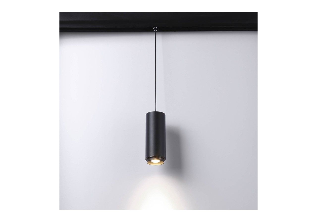 Spot suspendu LED sur rail magnétique avec ZOOM 15 degrés -60 degrés-48V-8W-UGR16-IRC 95 - LCM-8W-ZOOM-N-BC - Barcelona LED