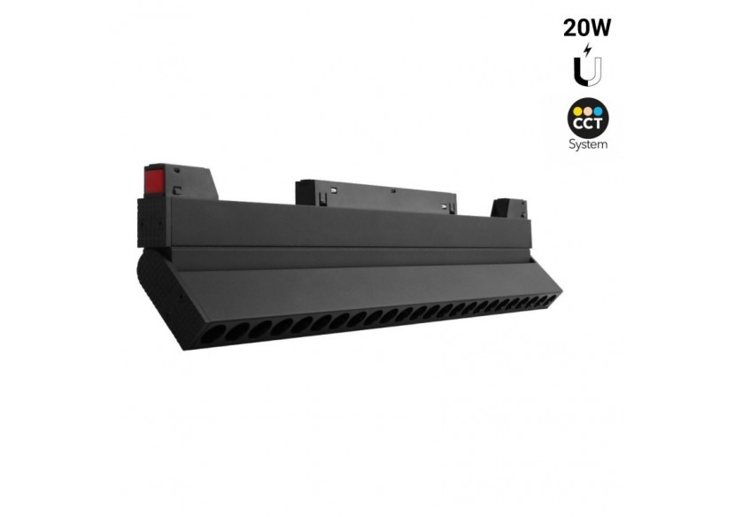 Spot linéaire orientable sur rail magnétique CCT-20W-UGR18-Mi Light - MG2-20F-RF - Barcelona LED Spot linéaire orientable sur rail magnétique CCT-20W-UGR18-Mi Light - MG2-20F-RF - Barcelona LED