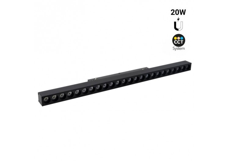 Spot linéaire sur rail magnétique CCT-20W-UGR18-Mi Light - MG2-20N-RF - Barcelona LED