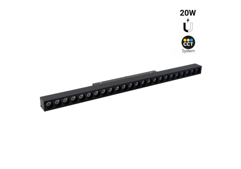 Spot linéaire sur rail magnétique CCT-20W-UGR18-Mi Light - MG2-20N-RF - Barcelona LED