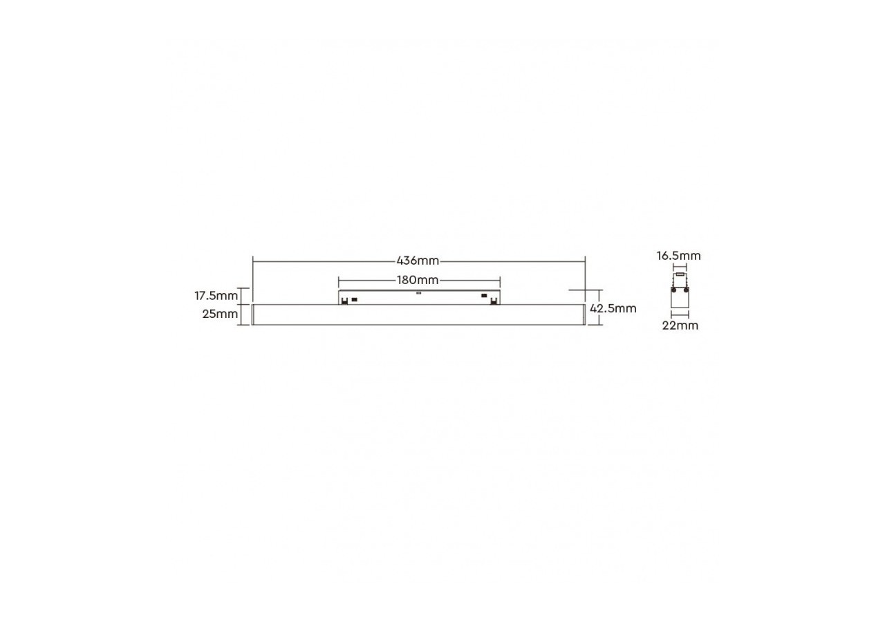 Spot linéaire sur rail magnétique CCT-20W-UGR18-Mi Light - MG2-20N-RF - Barcelona LED