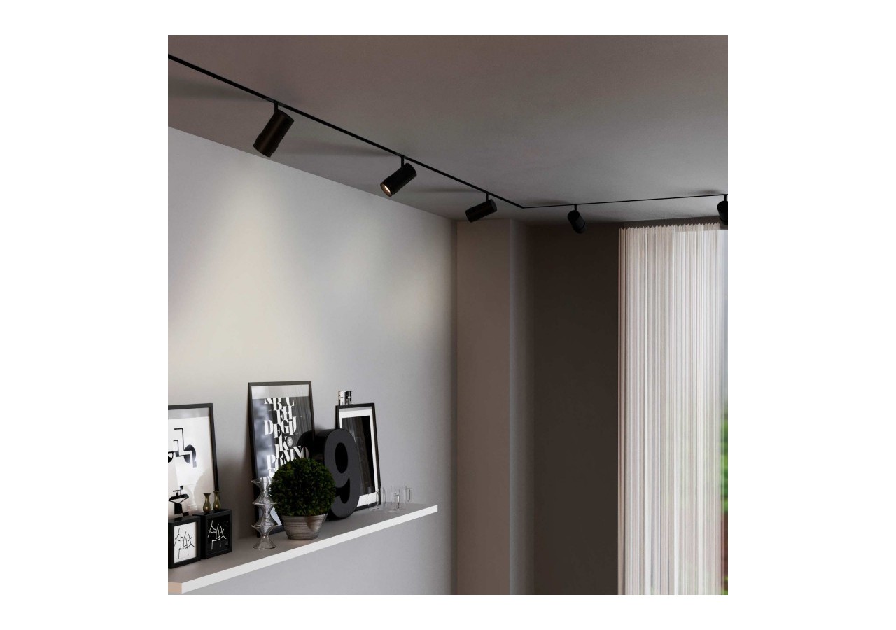 Spot LED sur rail magnétique avec Zoom 10 degrés -55 degrés-48V-25W - PMC-25W-ZOOM-N-BC - Barcelona LED