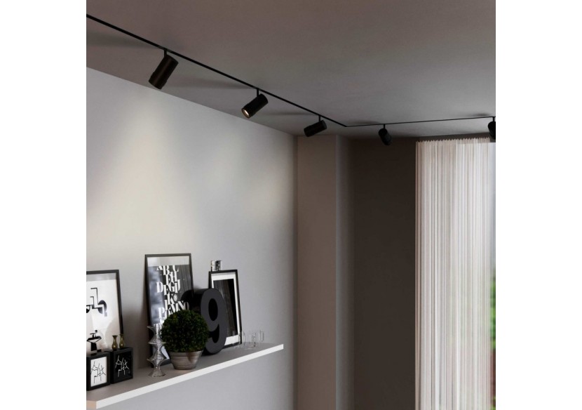 Spot LED sur rail magnétique avec Zoom 10 degrés -55 degrés-48V-25W - PMC-25W-ZOOM-N-BC - Barcelona LED