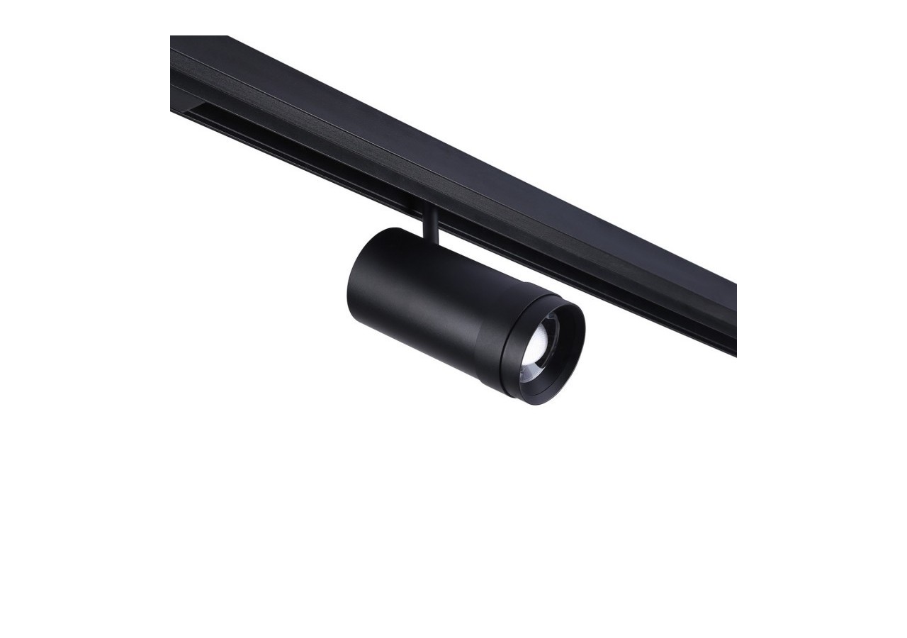 Spot LED sur rail magnétique avec Zoom 10 degrés -55 degrés-48V-25W - PMC-25W-ZOOM-N-BC - Barcelona LED