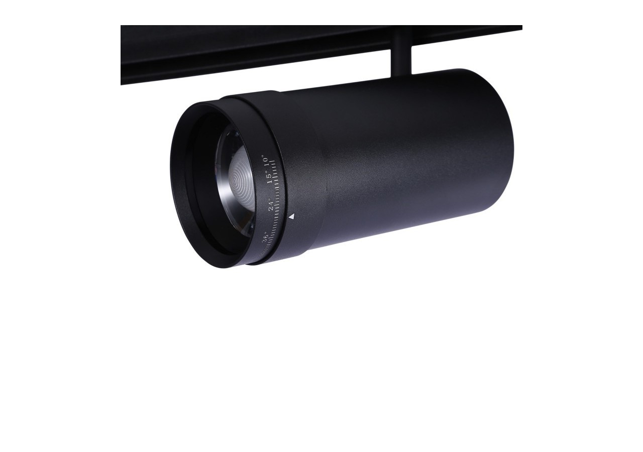 Spot LED sur rail magnétique avec Zoom 10 degrés -55 degrés-48V-25W - PMC-25W-ZOOM-N-BC - Barcelona LED
