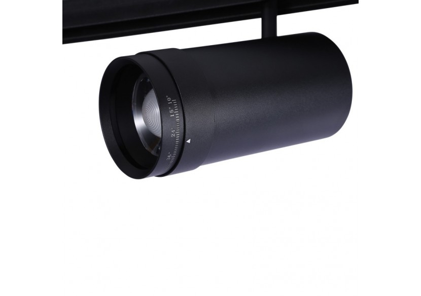 Spot LED sur rail magnétique avec Zoom 10 degrés -55 degrés-48V-25W - PMC-25W-ZOOM-N-BC - Barcelona LED