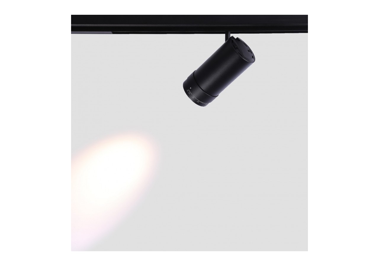 Spot LED sur rail magnétique avec Zoom 10 degrés -55 degrés-48V-25W - PMC-25W-ZOOM-N-BC - Barcelona LED