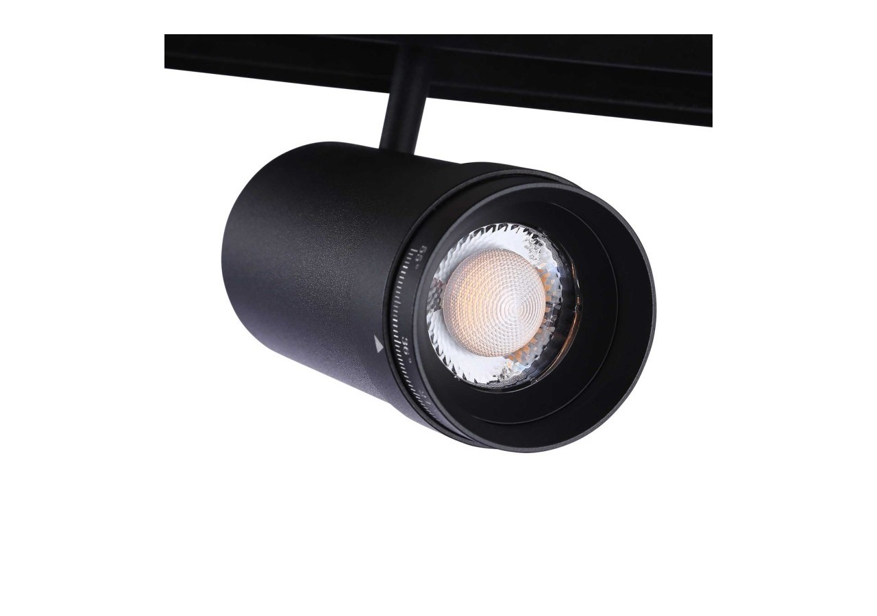 Spot LED sur rail magnétique avec Zoom 10 degrés -55 degrés-48V-12W - PMC-12W-ZOOM-N-BC - Barcelona LED
